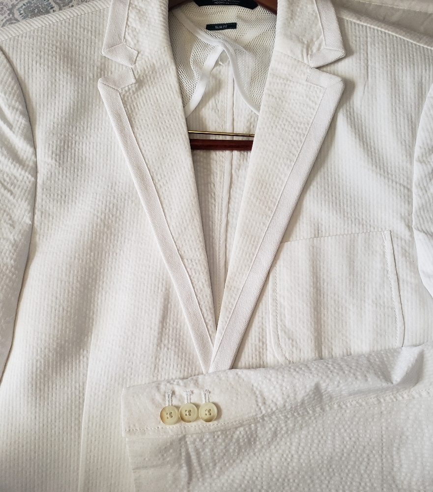 Perry Ellis seersucker sports coat